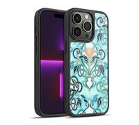Head Case Designs sous Licence Officielle Micklyn Le Feuvre Océan Aqua Art Nouveau avec Fleurs De Pêche Modèles 2 Coque en Gel renforcée [Qualité Militaire] Compatible avec Apple iPhone 14 Pro