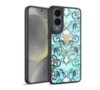 Head Case Designs sous Licence Officielle Micklyn Le Feuvre Océan Aqua Art Nouveau avec Fleurs De Pêche Modèles 2 Coque en Gel renforcée [Qualité Militaire] Compatible avec Samsung Galaxy S25 Edge