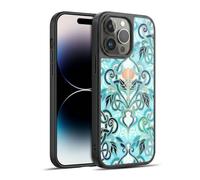 Head Case Designs sous Licence Officielle Micklyn Le Feuvre Océan Aqua Art Nouveau avec Fleurs De Pêche Modèles 2 Coque en Gel renforcée [Qualité Militaire] Compatible avec Apple iPhone 14 Pro Max
