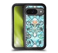 Head Case Designs sous Licence Officielle Micklyn Le Feuvre Océan Aqua Art Nouveau avec Fleurs De Pêche Modèles 2 Étui Antichoc Ultra-Blindé Compatible avec Google Pixel 9 / Pixel 9 Pro