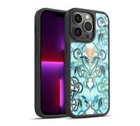Head Case Designs sous Licence Officielle Micklyn Le Feuvre Océan Aqua Art Nouveau avec Fleurs De Pêche Modèles 2 Coque en Gel renforcée [Qualité Militaire] Compatible avec Apple iPhone 13 Pro