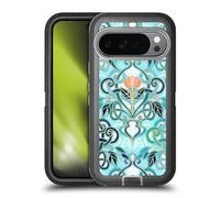 Head Case Designs sous Licence Officielle Micklyn Le Feuvre Océan Aqua Art Nouveau avec Fleurs De Pêche Modèles 2 Étui Antichoc Ultra-Blindé Compatible avec Google Pixel 10