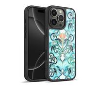 Head Case Designs sous Licence Officielle Micklyn Le Feuvre Océan Aqua Art Nouveau avec Fleurs De Pêche Modèles 2 Coque en Gel renforcée [Qualité Militaire] Compatible avec Apple iPhone 16 Pro