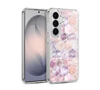 Head Case Designs sous Licence Officielle Micklyn Le Feuvre Rose Quartz and Amethyst Stone and Hexagon Tile Modèles de Marbre Coque en Gel [Qualité Militaire] Compatible avec Samsung Galaxy S26 Plus