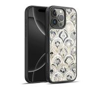 Head Case Designs sous Licence Officielle Micklyn Le Feuvre Tuiles d'art Déco Monochromes Modèles de Marbre Coque en Gel renforcée [Qualité Militaire] Compatible avec Apple iPhone 16 Pro Max