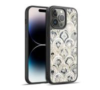 Head Case Designs sous Licence Officielle Micklyn Le Feuvre Tuiles d'art Déco Monochromes Modèles de Marbre Coque en Gel renforcée [Qualité Militaire] Compatible avec Apple iPhone 14 Pro Max