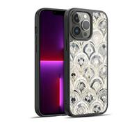Head Case Designs sous Licence Officielle Micklyn Le Feuvre Tuiles d'art Déco Monochromes Modèles de Marbre Coque en Gel renforcée [Qualité Militaire] Compatible avec Apple iPhone 13 Pro Max