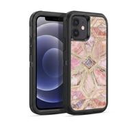 Head Case Designs sous Licence Officielle Micklyn Le Feuvre Tuiles en Pierre Dorées Modèles de Marbre Étui Antichoc Ultra-Blindé Compatible avec Apple iPhone 12 / iPhone 12 Pro
