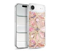 Head Case Designs sous Licence Officielle Micklyn Le Feuvre Tuiles en Pierre Dorées Modèles de Marbre Coque en Gel [Qualité Militaire] Compatible avec Apple iPhone 17 Air Et Compatible avec MagSafe