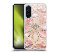 Head Case Designs sous Licence Officielle Micklyn Le Feuvre Tuiles en Pierre Dorées Modèles de Marbre Coque en Gel [Protection de Qualité Militaire] Compatible avec Samsung Galaxy A36 5G
