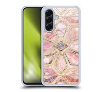 Head Case Designs sous Licence Officielle Micklyn Le Feuvre Tuiles en Pierre Dorées Modèles de Marbre Coque en Gel [Protection de Qualité Militaire] Compatible avec Samsung Galaxy A56 5G