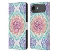 Head Case Designs sous Licence Officielle Micklyn Le Feuvre Version d'arc-en-Ciel d'encre De Chine Motifs Floraux Étui Portefeuille en Cuir Compatible avec Apple iPhone 17 Air