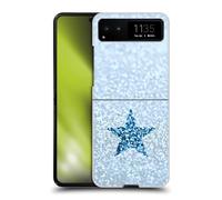 Head Case Designs sous Licence Officielle Monika Strigel Bleu de Pluie étoile Pailleté Pastel Coque Dure pour l'arrière Compatible avec Motorola Razr 40 / Razr 2023