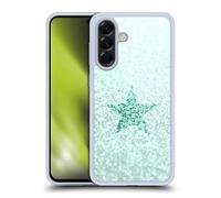 Head Case Designs sous Licence Officielle Monika Strigel Menthe Givré étoile Pailleté Pastel Coque en Gel [Protection de Qualité Militaire] Compatible avec Samsung Galaxy A56 5G