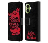 Head Case Designs sous Licence Officielle Monty Python Aucun Ne Passera Art Clé Étui Portefeuille en Cuir Compatible avec Apple iPhone 17