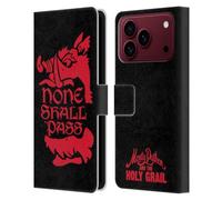 Head Case Designs sous Licence Officielle Monty Python Aucun Ne Passera Art Clé Étui Portefeuille en Cuir Compatible avec Apple iPhone 18 Pro Max