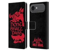 Head Case Designs sous Licence Officielle Monty Python Aucun Ne Passera Art Clé Étui Portefeuille en Cuir Compatible avec Apple iPhone 17 Air