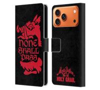 Head Case Designs sous Licence Officielle Monty Python Aucun Ne Passera Art Clé Étui Portefeuille en Cuir Compatible avec Apple iPhone 17 Pro Max