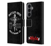 Head Case Designs sous Licence Officielle Motley Crue Dr. Feelgood Hollywood Graphismes De Tournée Étui Portefeuille en Cuir Compatible avec Samsung Galaxy S26 Plus