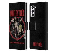 Head Case Designs sous Licence Officielle Motley Crue SATD Tours Étui Portefeuille en Cuir Compatible avec Samsung Galaxy S21+ 5G