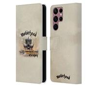 Head Case Designs sous Licence Officielle Motorhead Aftershock Couvertures D'Album Étui Portefeuille en Cuir Compatible avec Samsung Galaxy S22 Ultra 5G