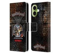Head Case Designs sous Licence Officielle Motorhead Bomber Croix Art Clé Étui Portefeuille en Cuir Compatible avec Apple iPhone 17