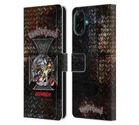 Head Case Designs sous Licence Officielle Motorhead Bomber Croix Art Clé Étui Portefeuille en Cuir Compatible avec Samsung Galaxy A07