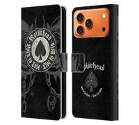 Head Case Designs sous Licence Officielle Motorhead Born to Lose Love to Win Graphiques Étui Portefeuille en Cuir Compatible avec Apple iPhone 17 Pro Max
