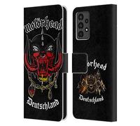 Head Case Designs sous Licence Officielle Motorhead Deutschland Tours Étui Portefeuille en Cuir Compatible avec Samsung Galaxy A13 (2022)