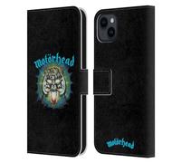 Head Case Designs sous Licence Officielle Motorhead Overkill Couvertures D'Album Étui Portefeuille en Cuir Compatible avec Apple iPhone 15 Plus