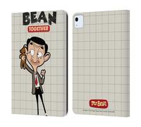 Head Case Designs sous Licence Officielle Mr. Bean: La Série Animée avec Teddy Art Graphique Étui Portefeuille en Cuir Compatible avec Apple iPad Air 11 2020/2022/2024/2025