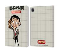 Head Case Designs sous Licence Officielle Mr. Bean: La Série Animée avec Teddy Art Graphique Étui Portefeuille en Cuir Compatible avec Apple iPad Pro 12.9 2020/2021/2022