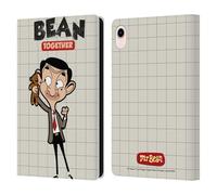 Head Case Designs sous Licence Officielle Mr. Bean: La Série Animée avec Teddy Art Graphique Étui Portefeuille en Cuir Compatible avec Apple iPad Mini (2021/2024)
