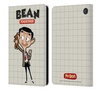 Head Case Designs sous Licence Officielle Mr. Bean: La Série Animée avec Teddy Art Graphique Étui Portefeuille en Cuir Compatible avec Amazon Fire 7 2022