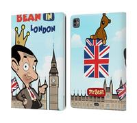Head Case Designs sous Licence Officielle Mr. Bean: La Série Animée Bean à Londres Art Graphique Étui Portefeuille en Cuir Compatible avec Apple iPad Pro 13 M4 2024