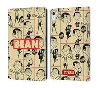 Head Case Designs sous Licence Officielle Mr. Bean: La Série Animée Collage Art Graphique Étui Portefeuille en Cuir Compatible avec Apple iPad 10.9 2022/2025