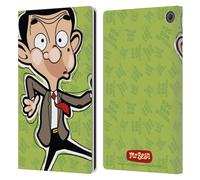 Head Case Designs sous Licence Officielle Mr. Bean: La Série Animée Visage Art Graphique Étui Portefeuille en Cuir Compatible avec Amazon Fire Max 11 2023
