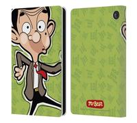 Head Case Designs sous Licence Officielle Mr. Bean: La Série Animée Visage Art Graphique Étui Portefeuille en Cuir Compatible avec Amazon Fire 7 2022