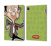 Head Case Designs sous Licence Officielle Mr. Bean: La Série Animée Visage Art Graphique Étui Portefeuille en Cuir Compatible avec Apple iPad Pro 12.9 2020/2021/2022