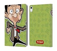 Head Case Designs sous Licence Officielle Mr. Bean: La Série Animée Visage Art Graphique Étui Portefeuille en Cuir Compatible avec Apple iPad 10.9 2022/2025