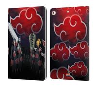 Head Case Designs sous Licence Officielle Naruto Shippuden Akatsuki Art Clé Étui Portefeuille en Cuir Compatible avec Apple iPad 9.7 2017 / iPad 9.7 2018
