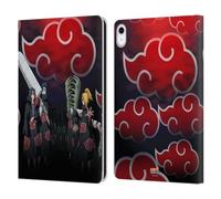 Head Case Designs sous Licence Officielle Naruto Shippuden Akatsuki Art Clé Étui Portefeuille en Cuir Compatible avec Apple iPad 10.9 2022/2025