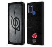 Head Case Designs sous Licence Officielle Naruto Shippuden Bandeau d'Itachi Iconique Étui Portefeuille en Cuir Compatible avec Samsung Galaxy A21s (2020)