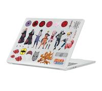 Head Case Designs sous Licence Officielle Naruto Shippuden Iconique Graphiques Coque Ordinateur Portable Transparent Armure Compatible avec MacBook Air 13.6" M2 A2681/M3 A3113/M4 A3240 2022/2024/2025
