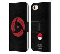 Head Case Designs sous Licence Officielle Naruto Shippuden Itachi Mangekyo Sharingan Iconique Étui Portefeuille en Cuir Compatible avec Apple iPhone 7/8 / SE 2020 & 2022