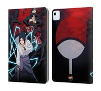 Head Case Designs sous Licence Officielle Naruto Shippuden Sasuke et Itachi Art Clé Étui Portefeuille en Cuir Compatible avec Apple iPad Air 11 2020/2022/2024/2025