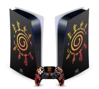 Head Case Designs sous Licence Officielle Naruto Shippuden Sceau de Kurama Iconique Vinyle Plaque Frontale Autocollant De Jeu Peau Autocollant Couverture Compatible avec Sony PS5 Digital & DualSense
