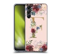 Head Case Designs sous Licence Officielle Nature Magick Lettre F Monogramme Fleurs Rose Or 1 Coque en Gel [Protection de Qualité Militaire] Compatible avec Samsung Galaxy A05s