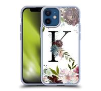 Head Case Designs sous Licence Officielle Nature Magick Lettre K Monogramme Fleurs de Jardin 1 Coque en Gel [Protection de Qualité Militaire] Compatible avec Apple iPhone 12 Mini