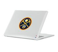 Head Case Designs sous Licence Officielle NBA Badge Bleu Nuit Denver Nuggets Logo Coque Ordinateur Portable Transparent Pailleté Compatible avec MacBook Air 13.6" A2681/A3113/A3240 2022/2024/2025